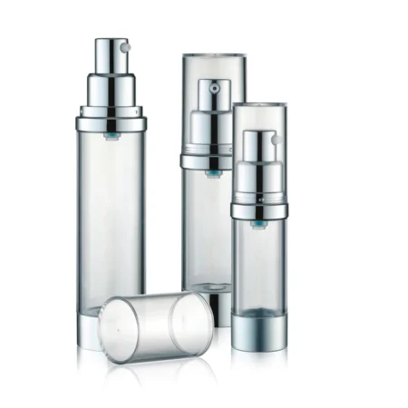 Airless Pump Bottle Silver Set PW-202233A