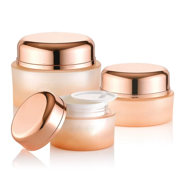 Cream Jars Brown Set