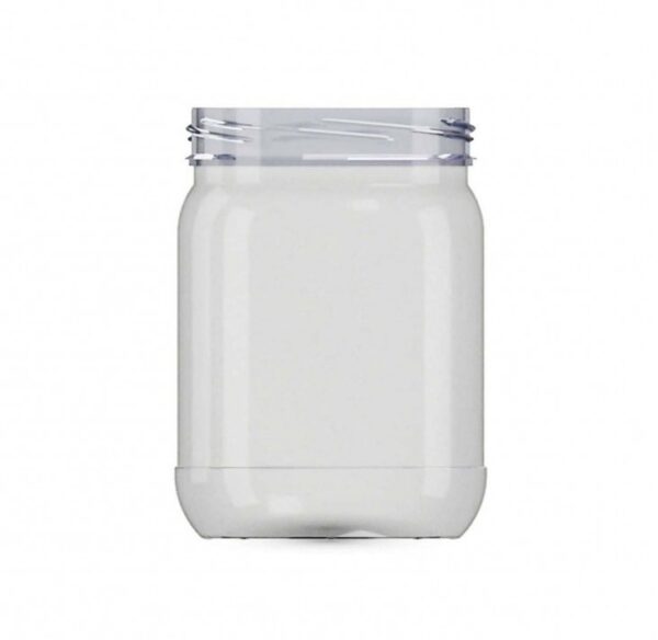 Transparent-krukke-i-pet-materiale-til-kosmetik 500ml PW-404310