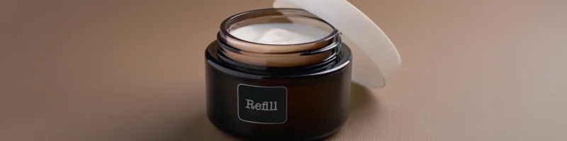 Refill jar with creme